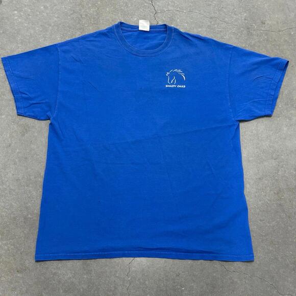 Gildan Shady Oaks Horse Outline Logo T Shirt - Picture 1 of 3